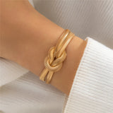 Elegant Women's Knotted Snake Chain Bracelet | Stylish Jewelry for Any Occasion