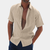Dax – Short Sleeve Men's Linen Shirt, Spring 2025 Edition