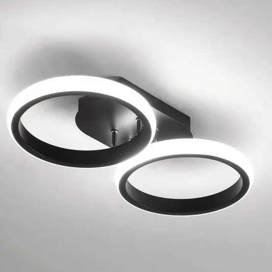 LED Ceiling Light – Black Finish, Flush Mount &amp; Contemporary Design