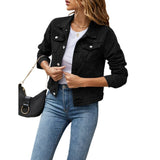 Ladies Casual Denim Jacket - Jade