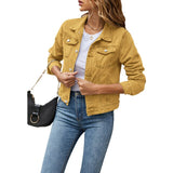 Ladies Casual Denim Jacket - Jade