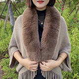 Ladies' Coat Louise - With Luxurious Faux Fur Collar | One Size
