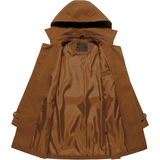Women's Nina Padded Winter Trench Coat with Hood - Stylish & Warm Outerwear for Cold Weather