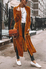 Ladies Stylish Suede Kimono Jacket - Isabella