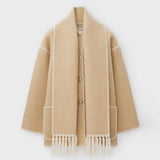 Ladies' Winter Coat with Scarf - Celeste
