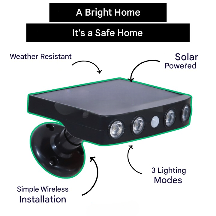 Lumina – Solar Outdoor Light with Motion Sensor