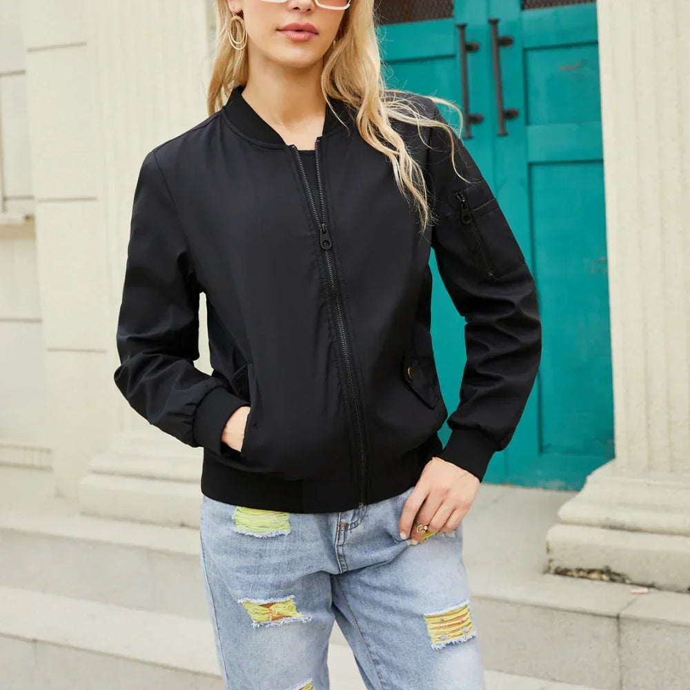 Women's oversized bomber jacket, view 2