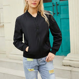 Women's oversized bomber jacket, view 2