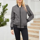 Women's oversized bomber jacket, view 4