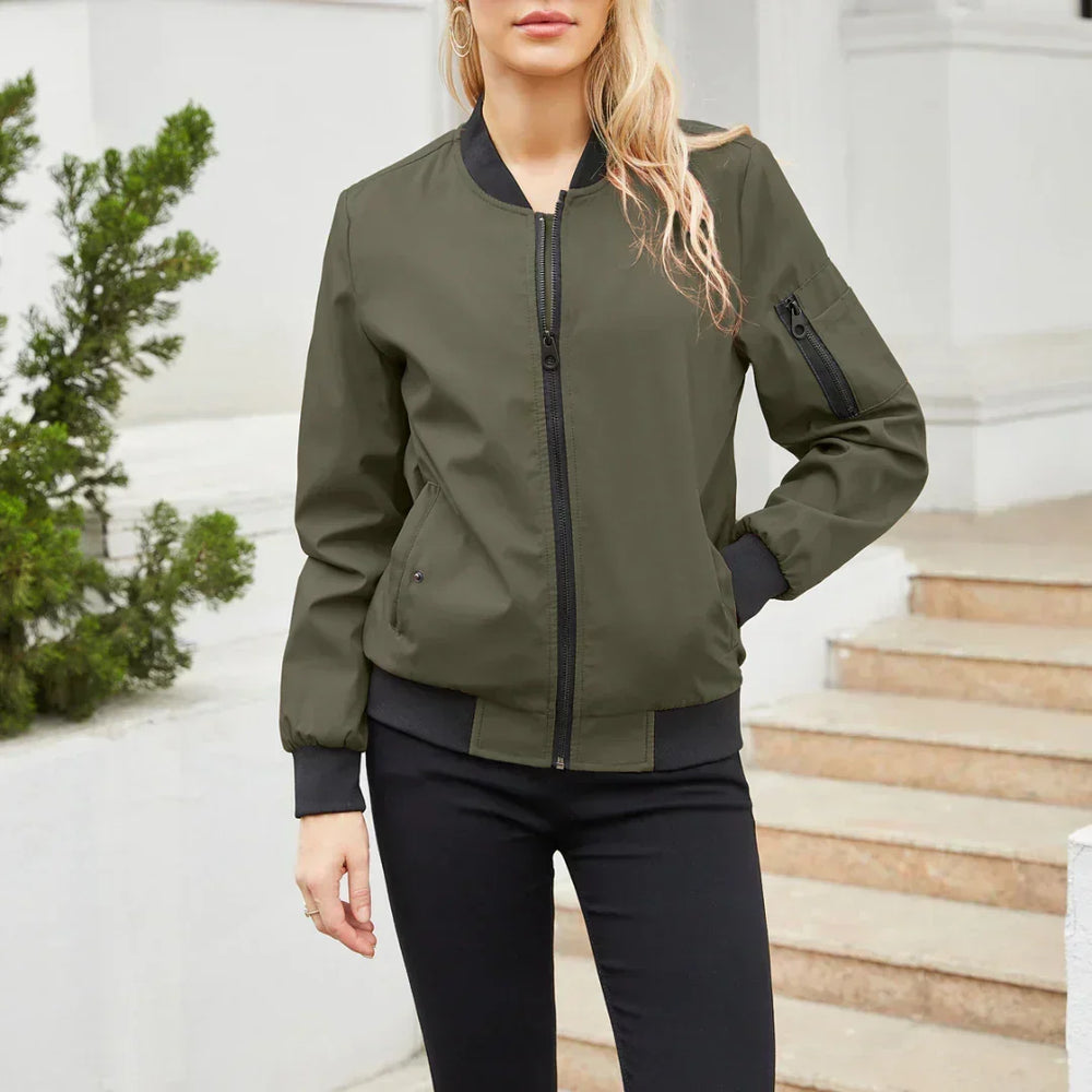 Women's oversized bomber jacket, view 5