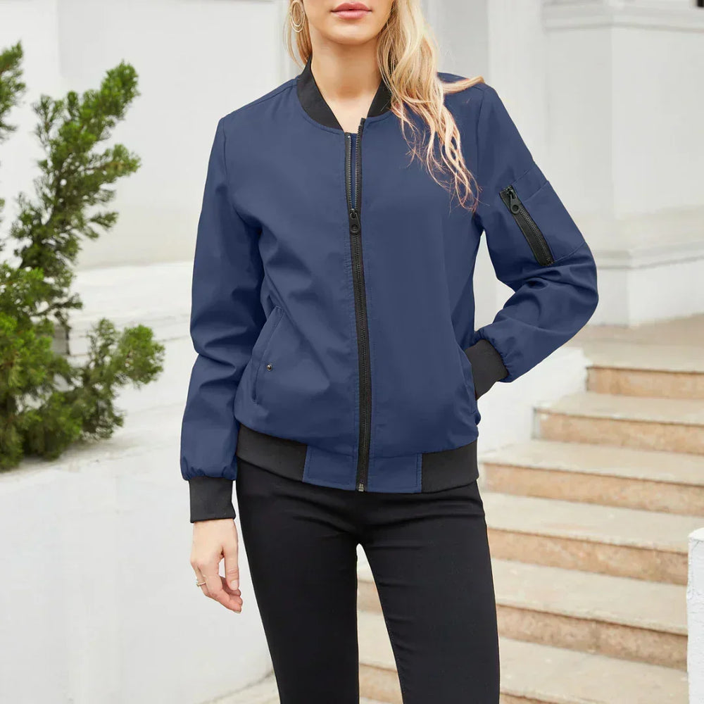 Women's oversized bomber jacket, view 6