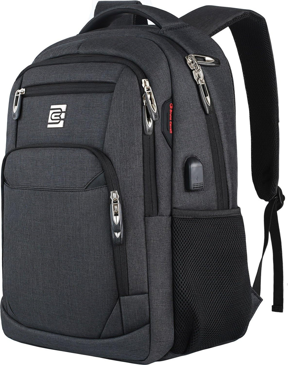 Stylish Slim Anti-Theft Laptop Backpack with USB Charging Port - Secure & Functional Travel Bag for Laptops Up to 15.6 inches