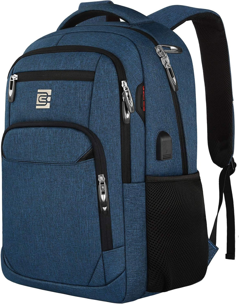 Stylish Slim Anti-Theft Laptop Backpack with USB Charging Port - Secure & Functional Travel Bag for Laptops Up to 15.6 inches