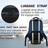 Stylish Slim Anti-Theft Laptop Backpack with USB Charging Port - Secure & Functional Travel Bag for Laptops Up to 15.6 inches