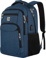 Slim Anti-Theft Laptop Backpack with USB Charging Port