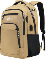 Stylish Slim Anti-Theft Laptop Backpack with USB Charging Port - Secure & Functional Travel Bag for Laptops Up to 15.6 inches