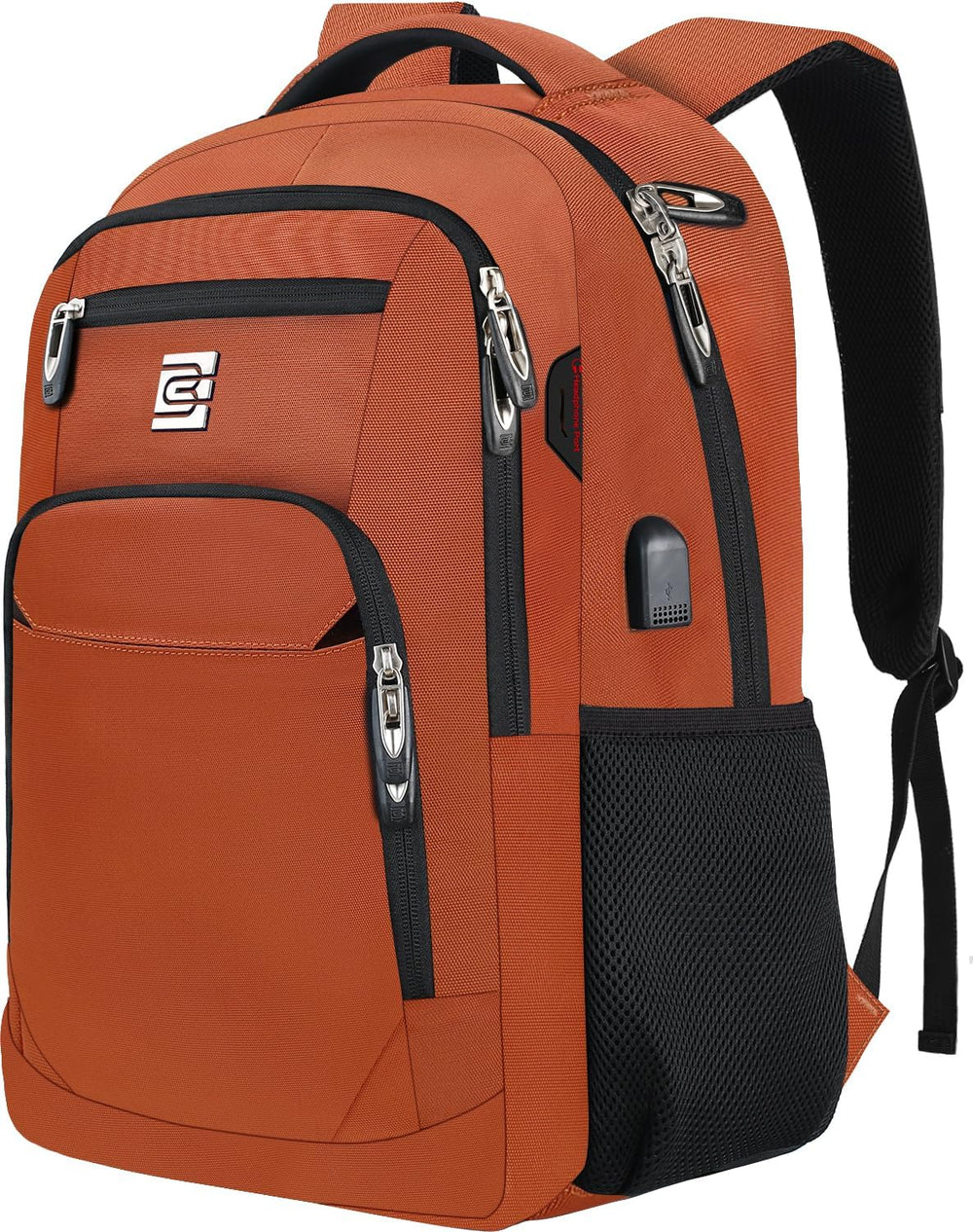 Stylish Slim Anti-Theft Laptop Backpack with USB Charging Port - Secure & Functional Travel Bag for Laptops Up to 15.6 inches