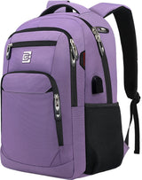 Stylish Slim Anti-Theft Laptop Backpack with USB Charging Port - Secure & Functional Travel Bag for Laptops Up to 15.6 inches