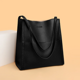 DailyLux Large Leather Handbag - Spacious & Stylish Tote for Everyday Use