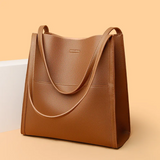 DailyLux Large Leather Handbag - Spacious & Stylish Tote for Everyday Use