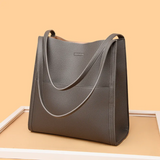 DailyLux Large Leather Handbag - Spacious & Stylish Tote for Everyday Use