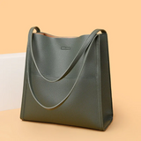 DailyLux Large Leather Handbag - Spacious & Stylish Tote for Everyday Use