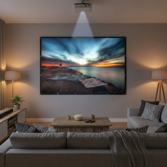Projector Screen – 100-Inch, Portable & Foldable Design