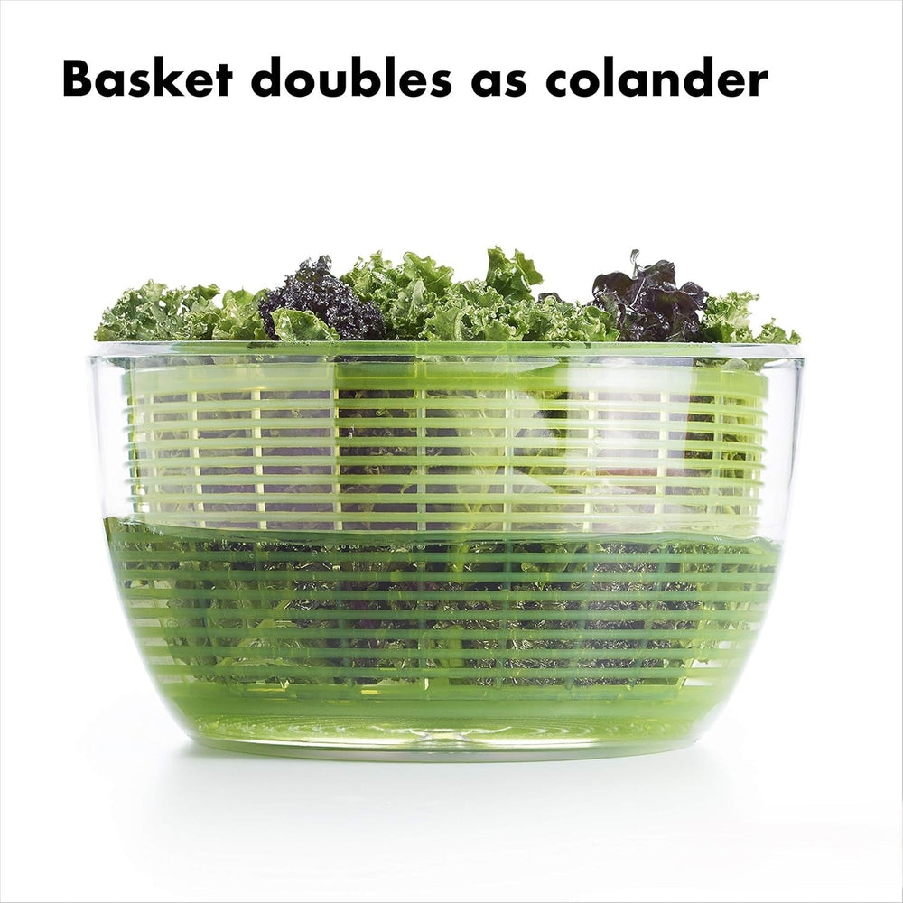 Extra-Large Salad Spinner - Efficient Vegetable Washer & Dryer for Crisp, Fresh Salads