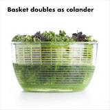 Extra-Large Salad Spinner - Efficient Vegetable Washer & Dryer for Crisp, Fresh Salads