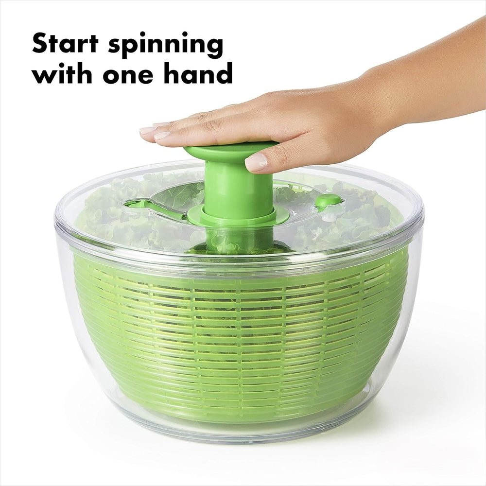 Extra-Large Salad Spinner - Efficient Vegetable Washer & Dryer for Crisp, Fresh Salads