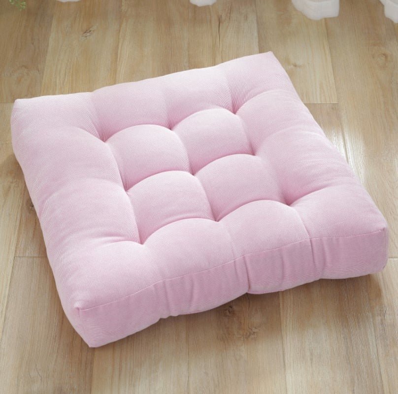 Corduroy Floor Cushion – 100% Cotton, Japanese Quilted Design & 45×45 or 53×53cm PE Foam Fill
