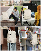 Waterproof Travel Backpack with Shoe Compartment & USB Charging Port - Fits 14" Laptop (35.56 cm) - Ideal for Hiking, Camping & Daily Use