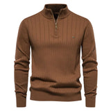 Men's Autumn Sweater with Zip - Daan
