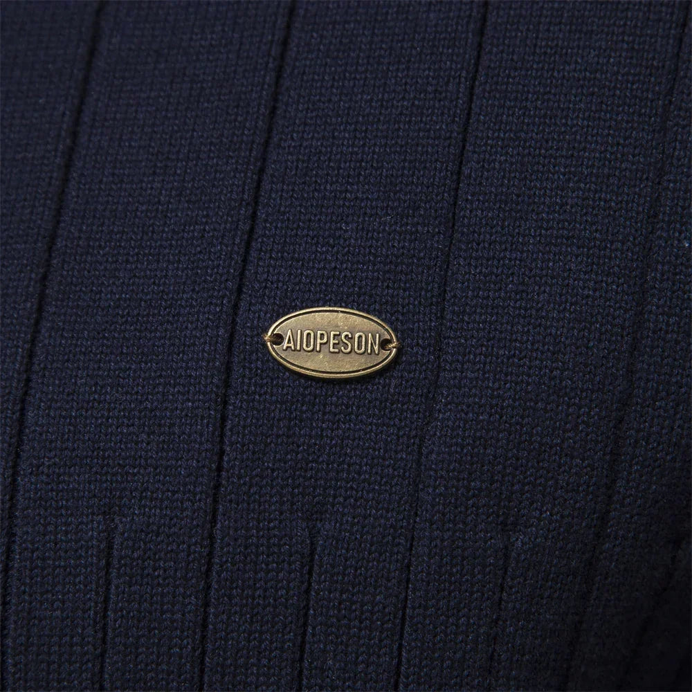 Men's Autumn Sweater with Zip - Daan