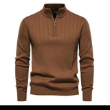 Men's Autumn Sweater with Zip - Daan