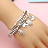 Elegant Layered Natural Leather Bracelet | Multi-Strand Women's Jewelry for Stylish Accessory Lovers