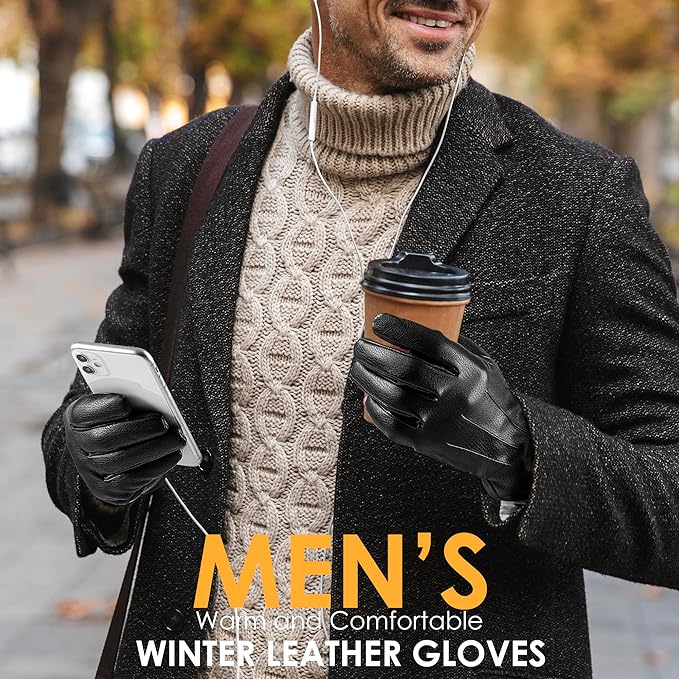 Oliver Men's Touchscreen Winter Gloves - Learn to Stay Warm & Connected