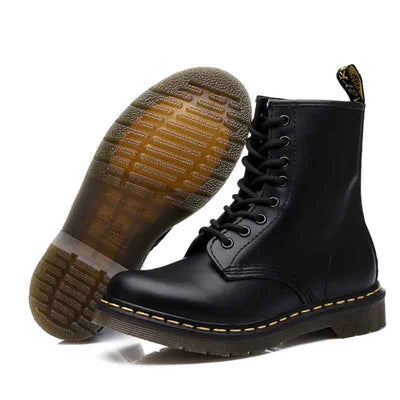 Victor Durable Genuine Leather Lace-Up Boots for Men – Stylish & Comfortable Footwear