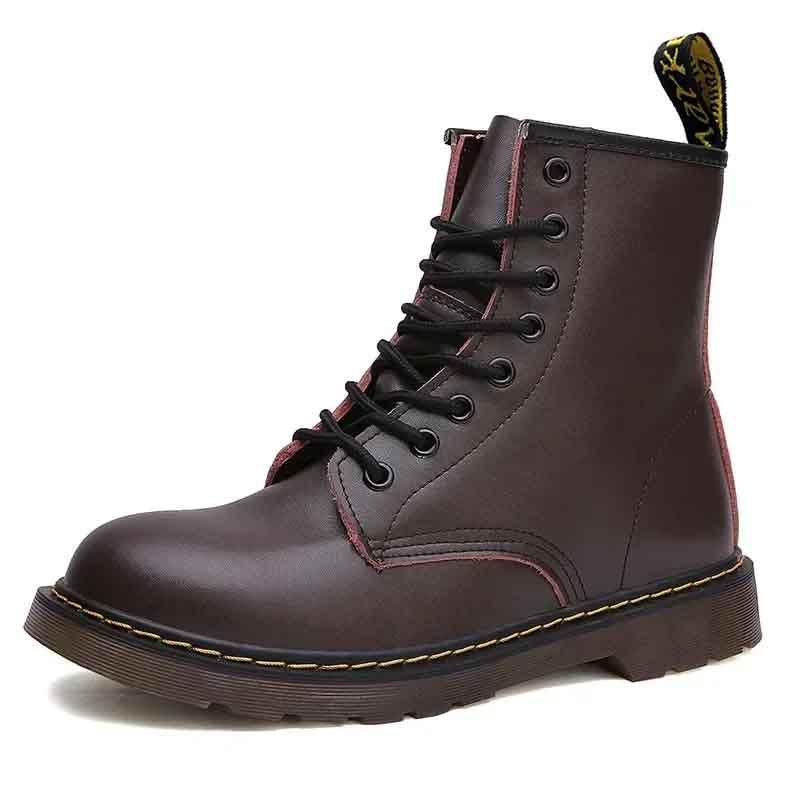 Victor Durable Genuine Leather Lace-Up Boots for Men – Stylish & Comfortable Footwear