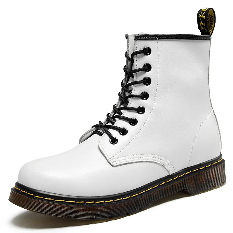 Victor Durable Genuine Leather Lace-Up Boots for Men – Stylish & Comfortable Footwear