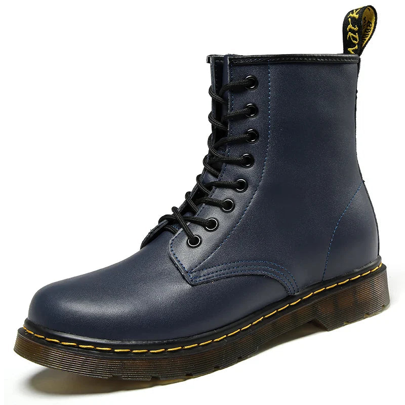 Victor Durable Genuine Leather Lace-Up Boots for Men – Stylish & Comfortable Footwear