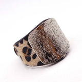 Handcrafted Leather Leopard Print Wrap Bracelet | Stylish & Unique Accessory for Any Occasion