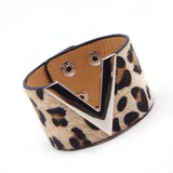 Handcrafted Leather Leopard Print Wrap Bracelet | Stylish & Unique Accessory for Any Occasion