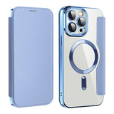Premium Leather Magnetic Flip Case for iPhone 11-14 Series - Stylish, Durable Protection & Convenient Accessory