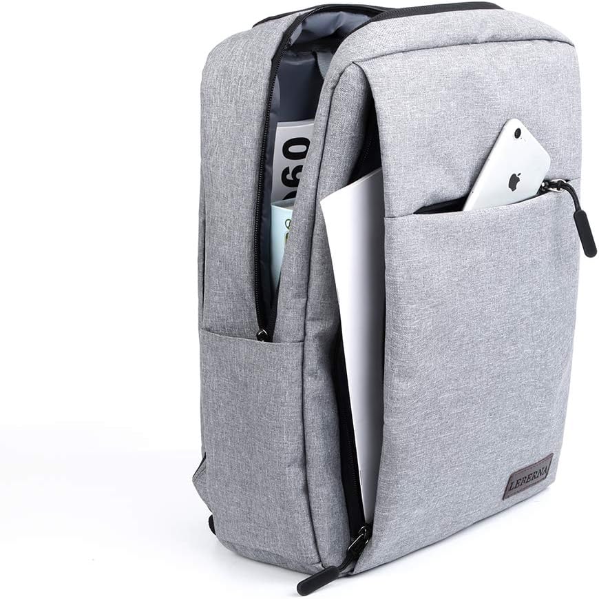Stylish Slim Waterproof Laptop Backpack with USB Charging Port - Perfect for Travel & Daily Use