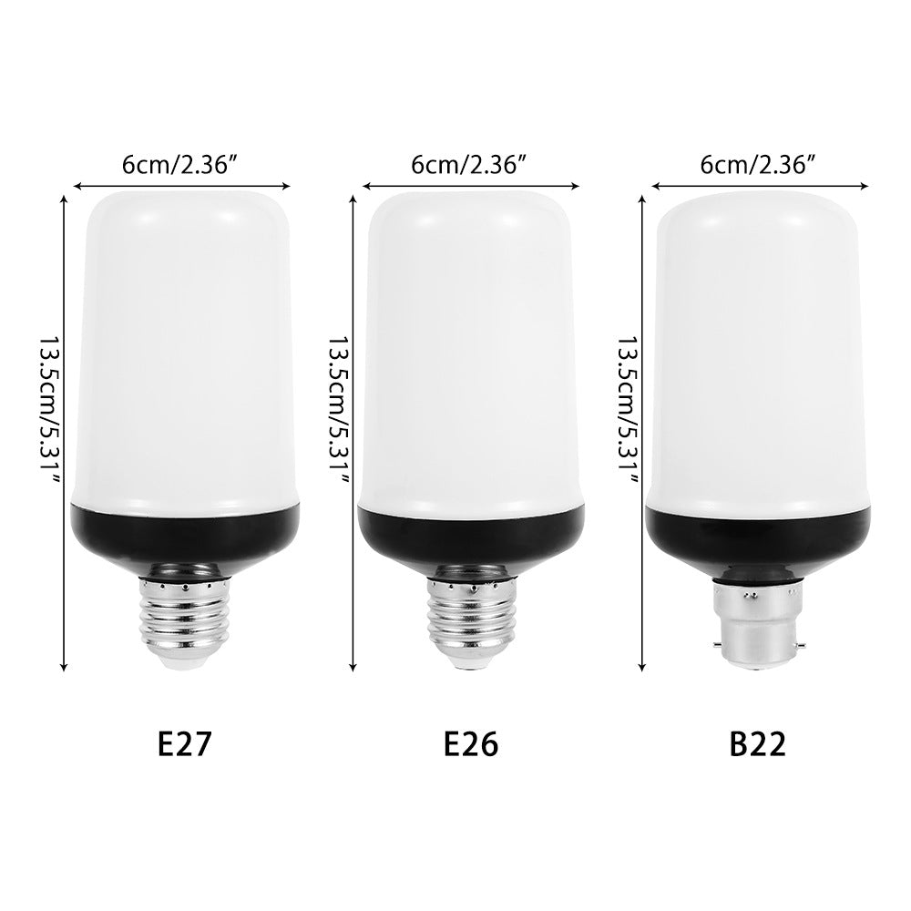 LED Flame Effect Party Lamp - 4 Modes for Realistic Fire Simulation - Perfect for Events & Home Decor