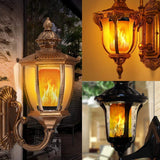 LED Flame Effect Party Lamp - 4 Modes for Realistic Fire Simulation - Perfect for Events & Home Decor