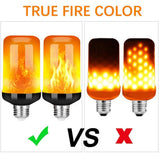 LED Flame Effect Party Lamp - 4 Modes for Realistic Fire Simulation - Perfect for Events & Home Decor