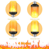 LED Flame Effect Party Lamp - 4 Modes for Realistic Fire Simulation - Perfect for Events & Home Decor