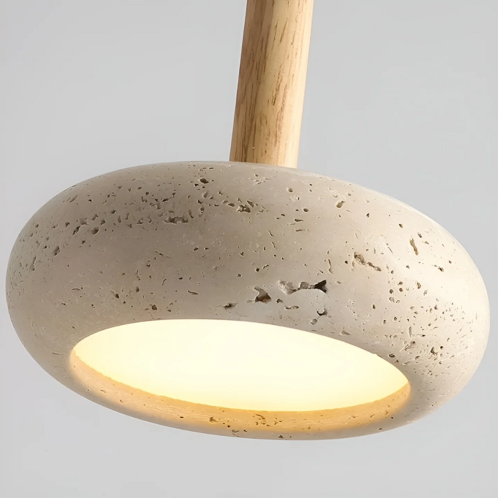 TranquilHalo LED Retro Japanese Ceiling Lamp - Elegant Ambient Lighting for Home Décor